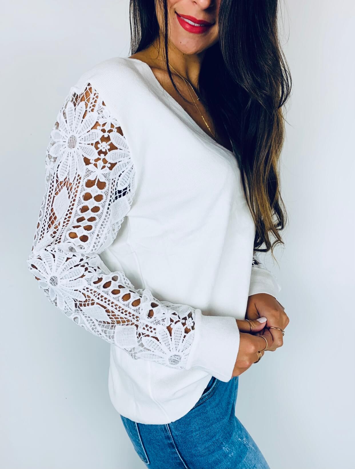 Pull blanc - SOPHIE