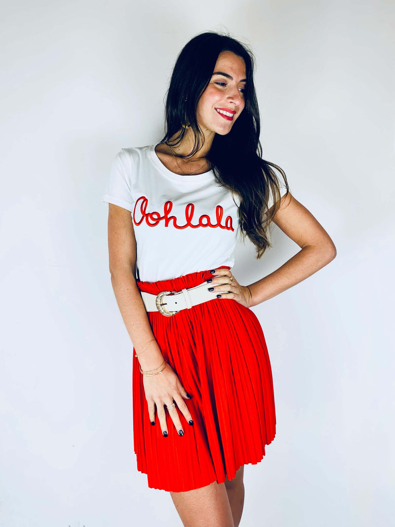 T-shirt rouge - OOHLALA