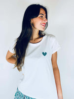 T-shirt turquoise - AMOUR