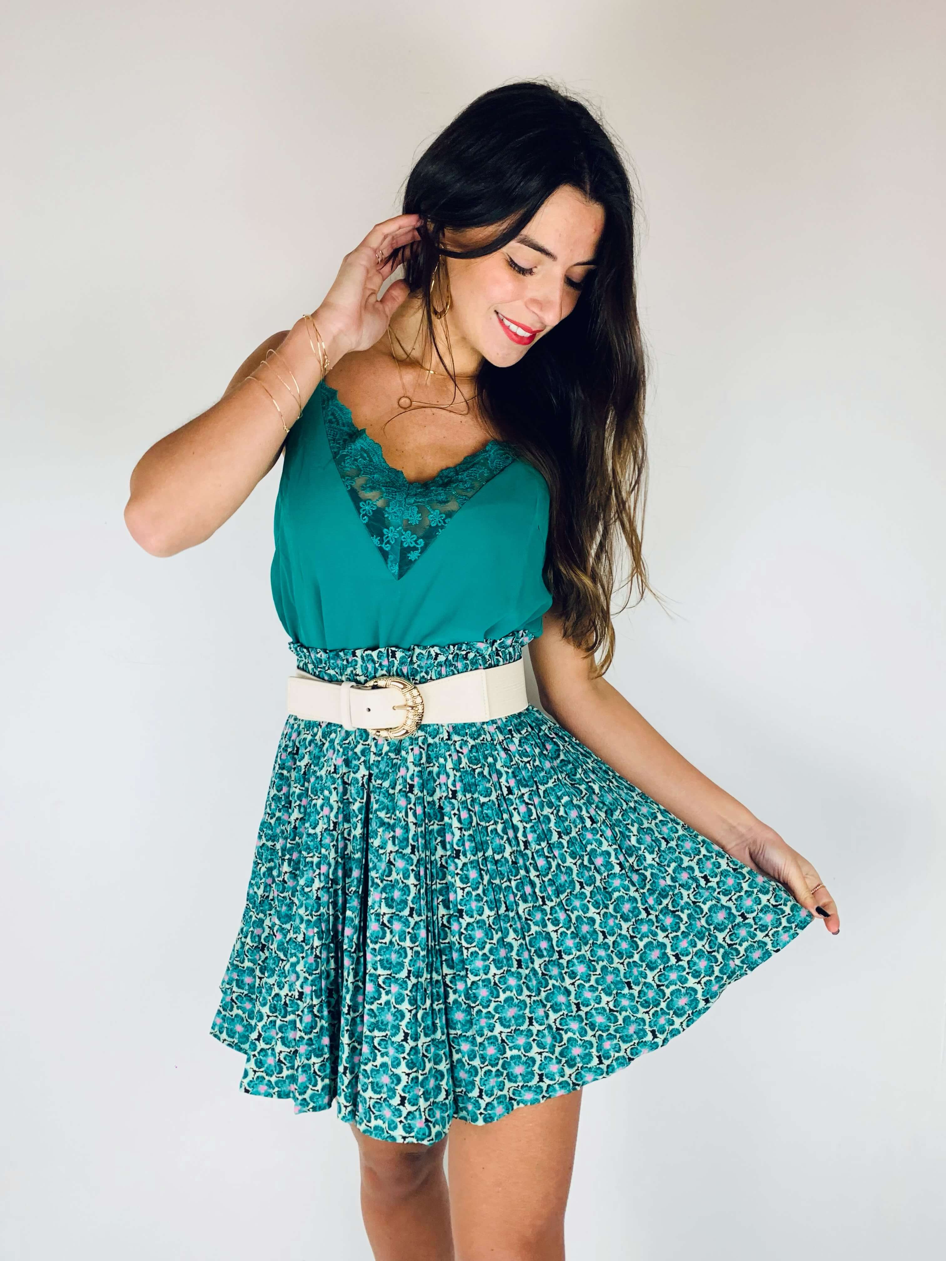 Top vert - AURORE