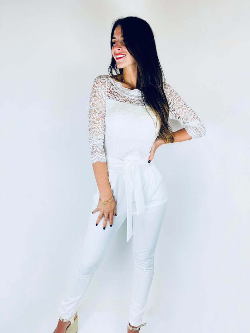 Combinaison pantalon blanche - MIA