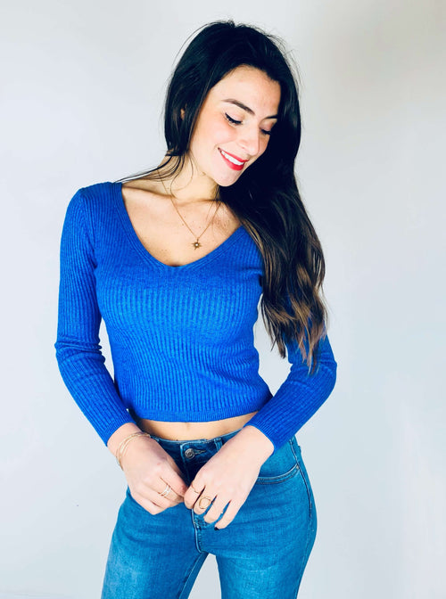 Pull bleu - AUDREY