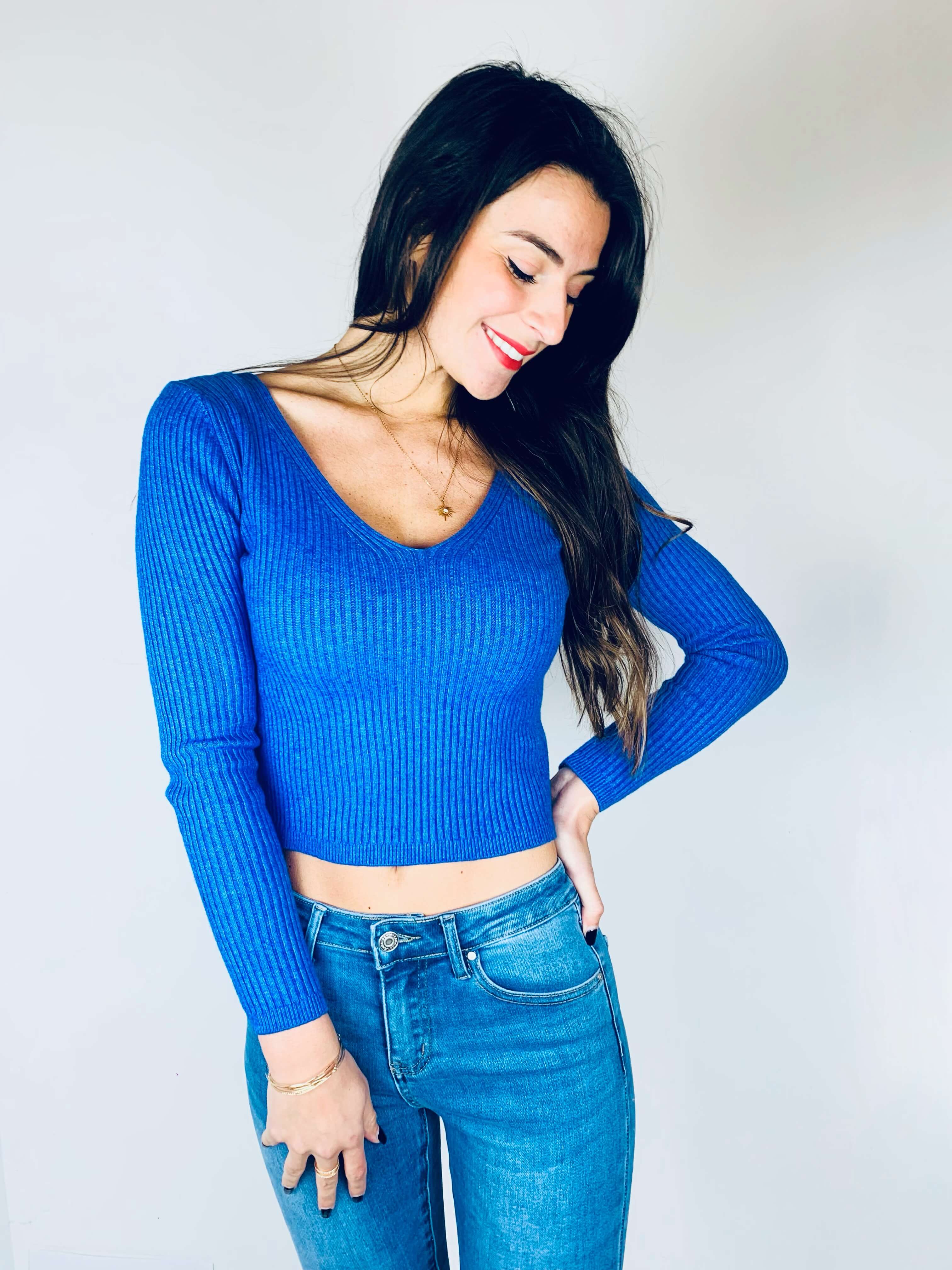Pull bleu - AUDREY