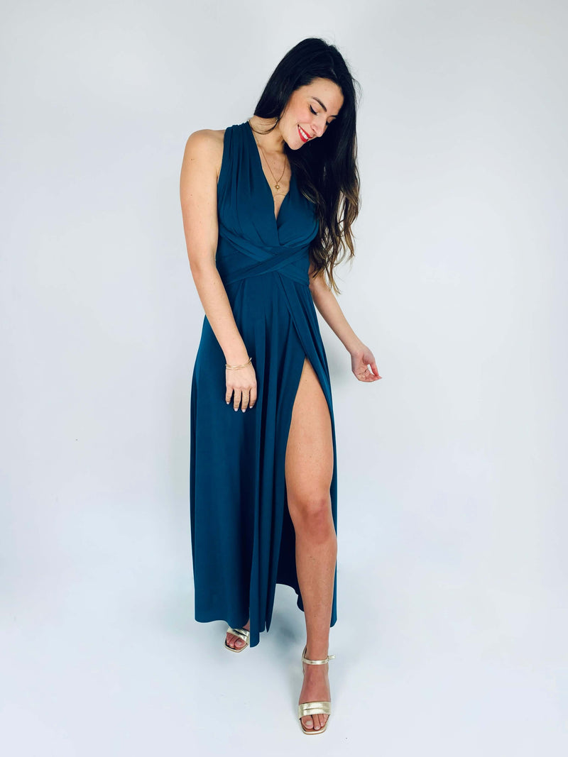 Robe bleu canard - CECILIA