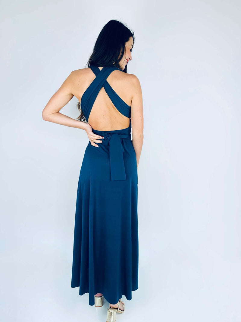 Robe bleu canard - CECILIA