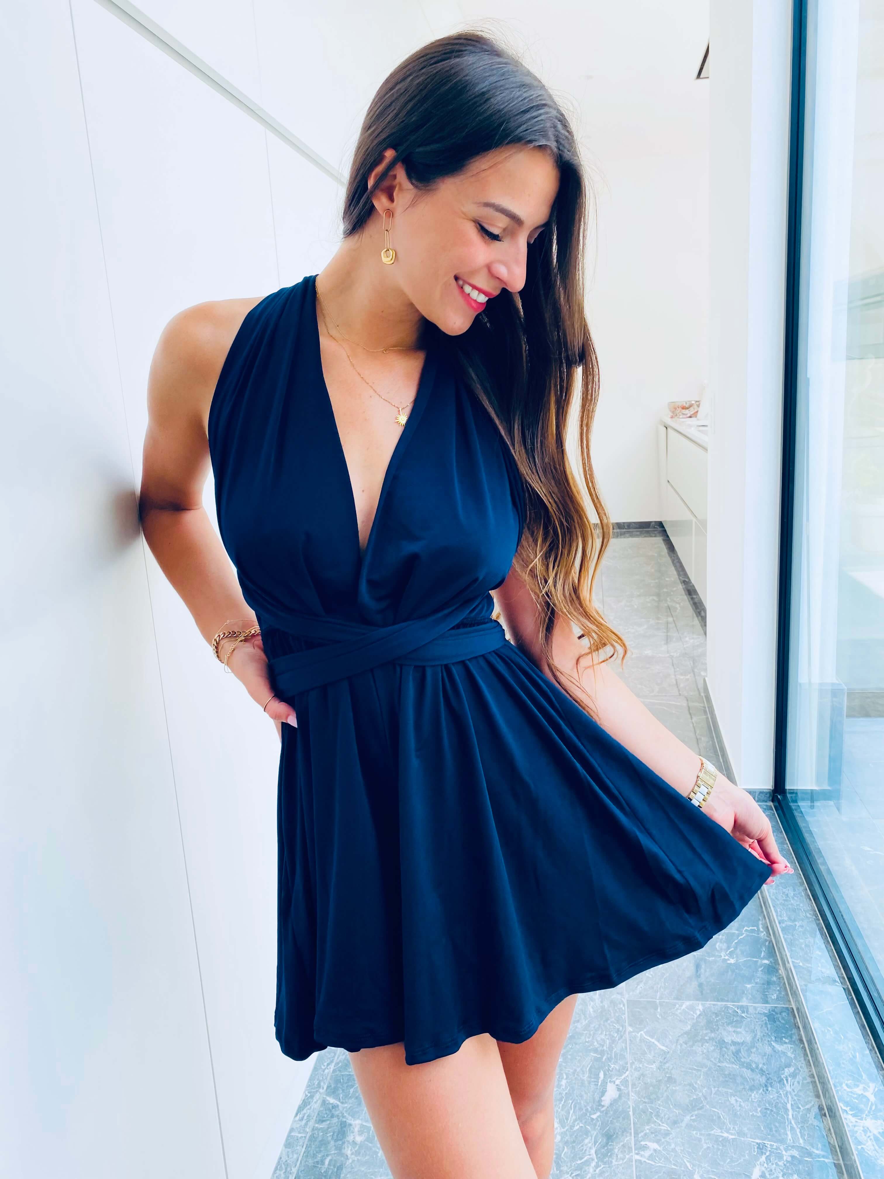 Combishort bleu marine - JULIETTE