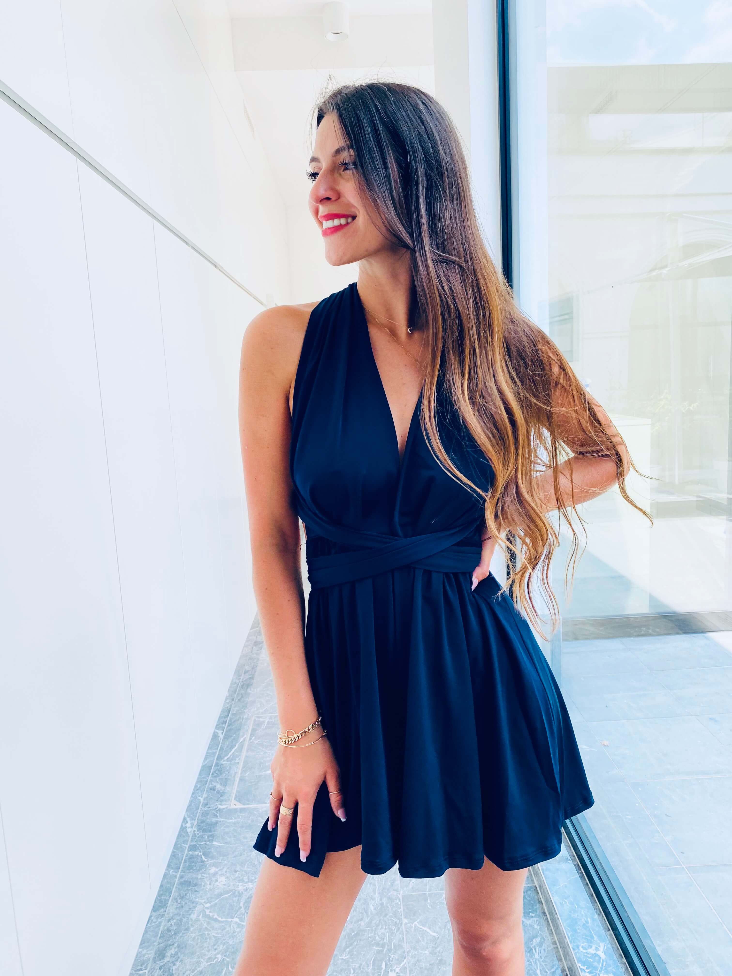 Combishort bleu marine - JULIETTE