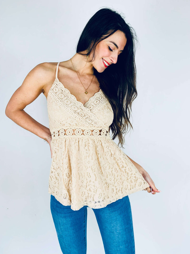 Blouse beige - CAMILLE