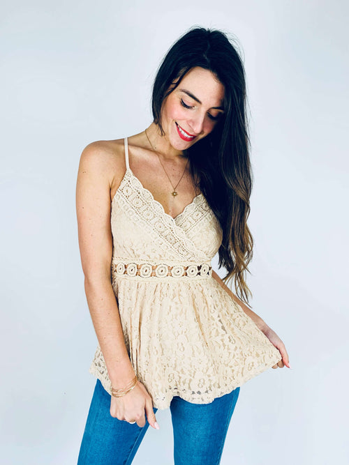 Blouse beige - CAMILLE
