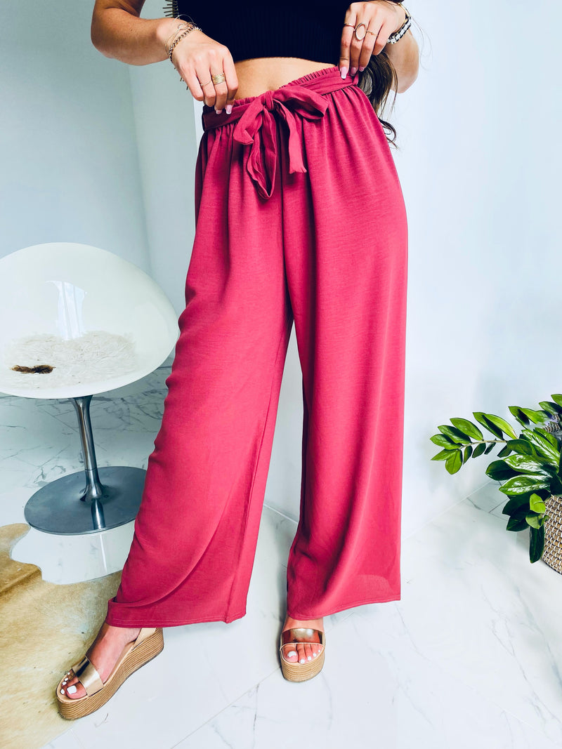 Pantalon framboise - CAMILLE