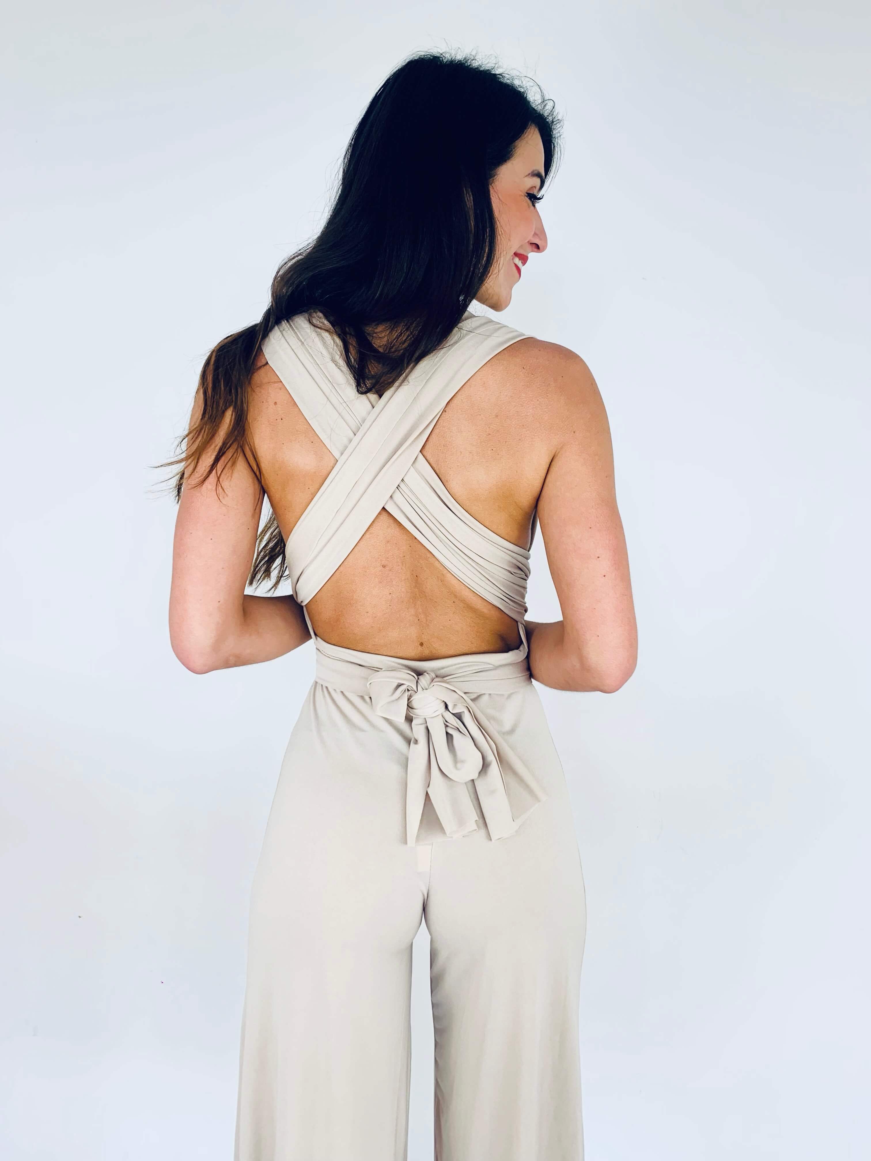 Combinaison pantalon beige - JENNY