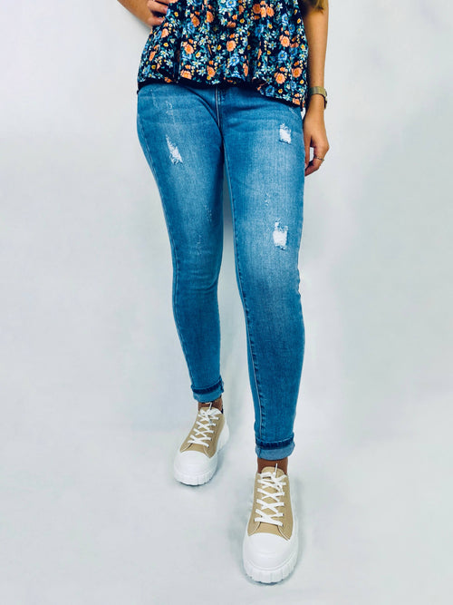 Jeans bleu foncé - LUCILLE -  Luna concept store